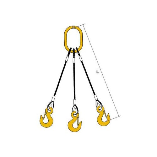 Skottkärrelänga 3-part m spärrkrokar EKN Klass 10