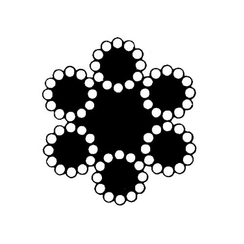 Stållina 72-trådig rostfri