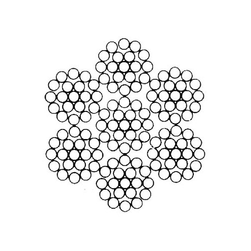 Stållina 133-trådig rostfri