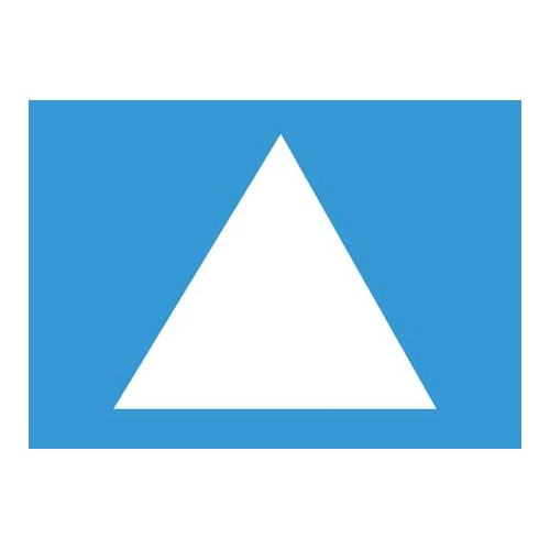 Skylt åkriktningssymboler travers trekant