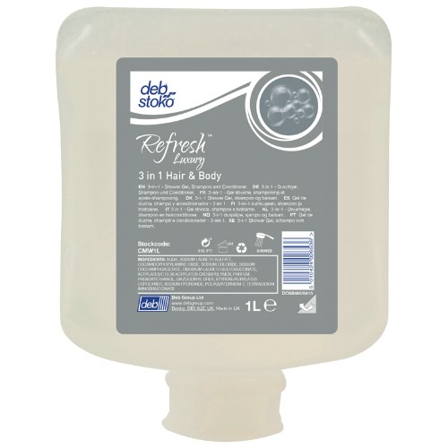 Duschtvål DEB SKIN CARE Refresh Luxury Hair & Body