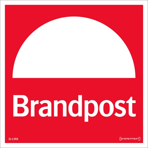 Skylt brandpost Reflex