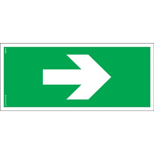 Skylt tilläggsskylt till nödskyltar