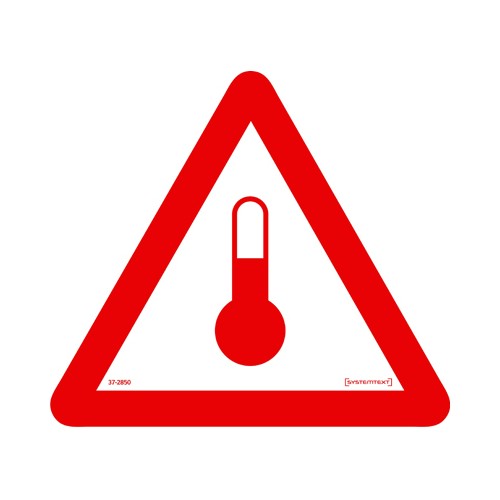 Skylt ADR förhöjd temperatur självhäftande