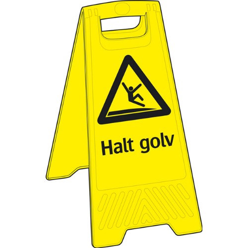 Golvskylt halt golv