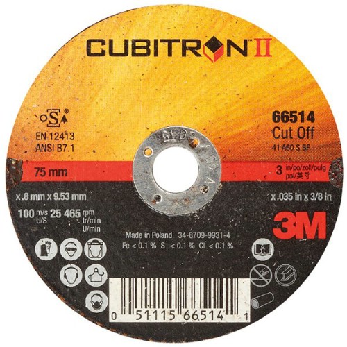 Kapskiva 3M Cubitron II Stål/Rostfritt Typ 41