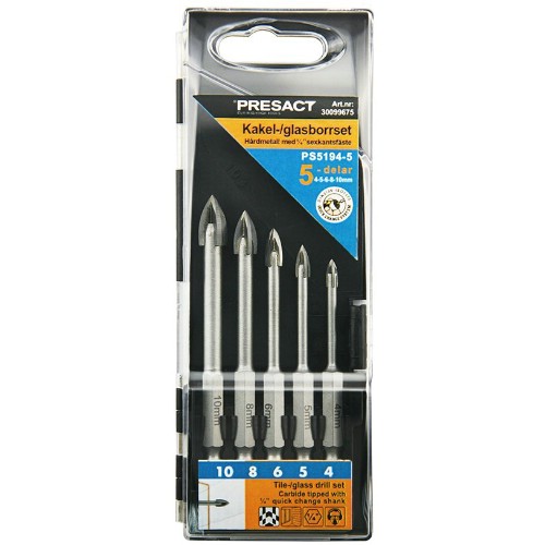 Kakelborrsats PRESACT PS5194-5 4-skär