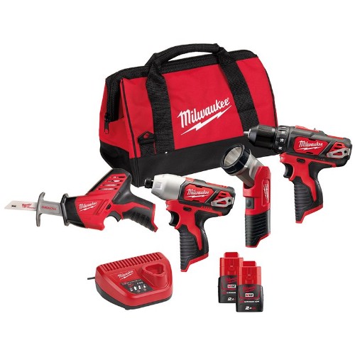 Kombipaket MILWAUKEE M12 BPP4A-202B 12 V