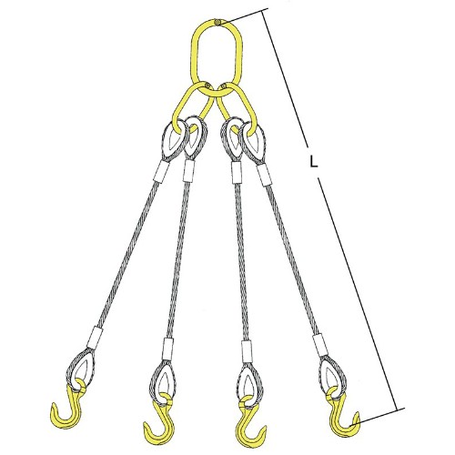 Fodervagnslänga 4-part m lastkrokar EKN Klass 10