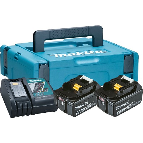 Laddare- och batteripaket MAKITA 2x18 V 5,0 Ah Li-Ion