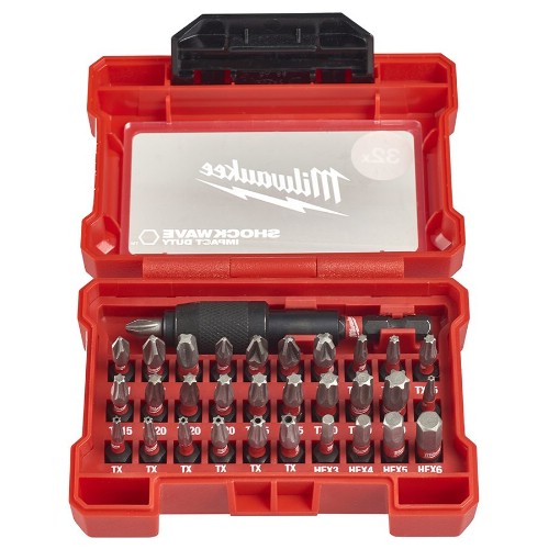 Bitssats 1/4" MILWAUKEE Shockwave 32 delar