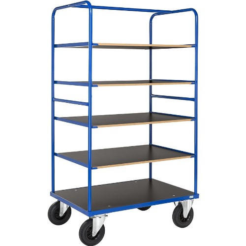 Hyllvagn KM Serie 300 5 hyllplan Pulverlackerad