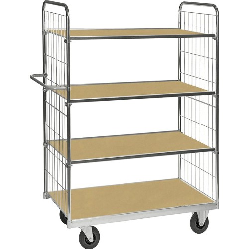 Hyllvagn KM Serie 9000 4 hyllplan Elförzinkad ESD