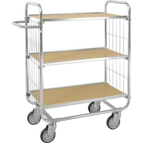 Hyllvagn KM Serie 8000 3 hyllplan Elförzinkad ESD