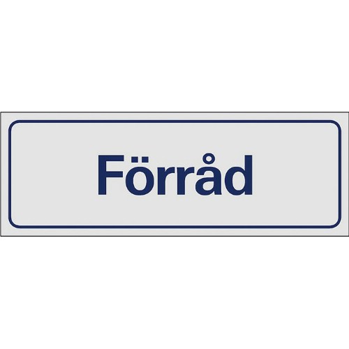 Skylt symbol förråd