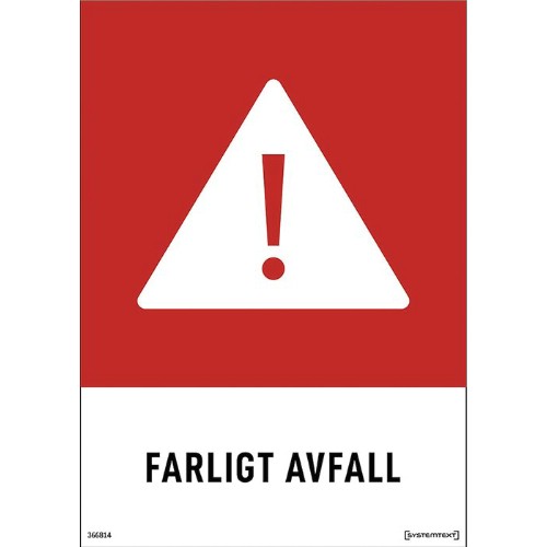 Skylt farligt avfall