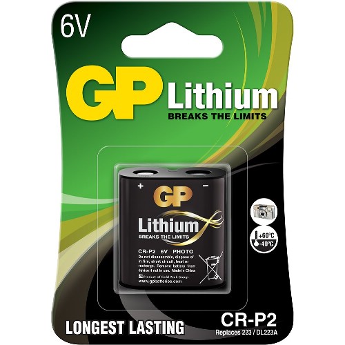 Lithiumbatteri GP 6 V CR-P2
