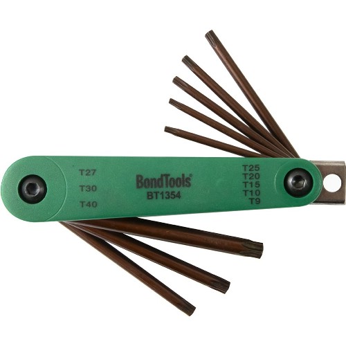 Torxnyckelsats BONDTOOLS BT1354 vikbar