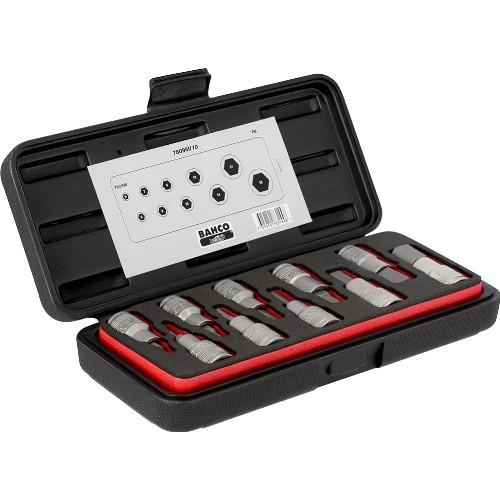 Insexhylssats 1/2" inv. mm BAHCO 7809M/10