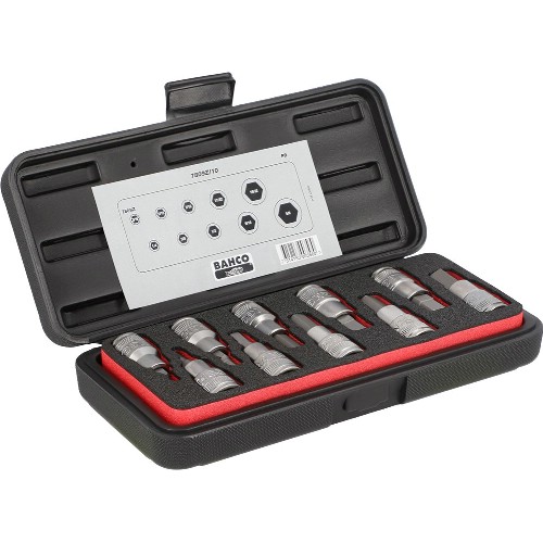 Insexhylssats 1/2" inv. tum BAHCO 7809Z/10