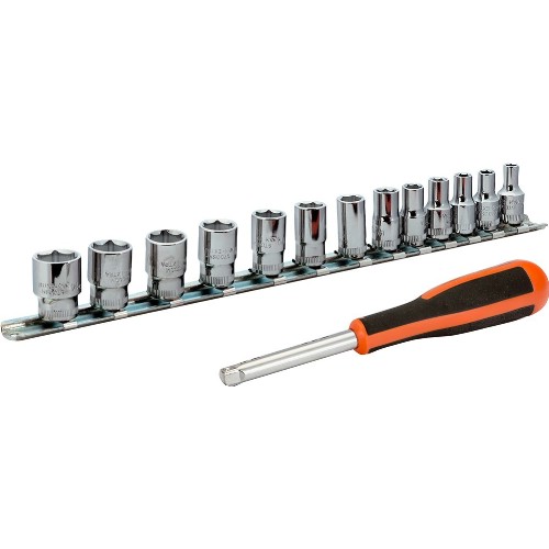 Hylssats 1/4" mm 14-delar BAHCO 6729SM