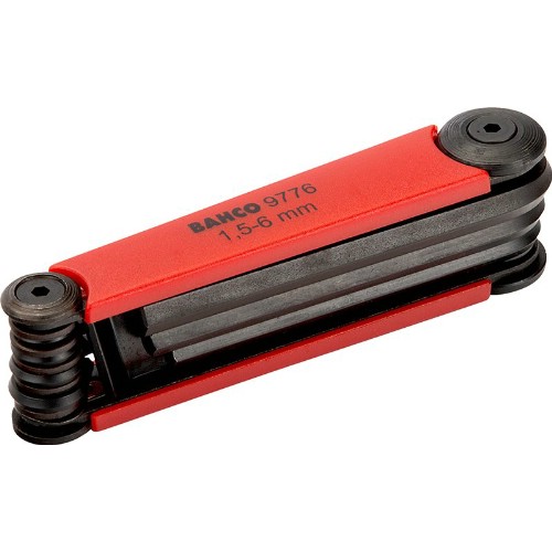 Insexnyckelsats mm BAHCO BE-9776, BE-9777 vikbar